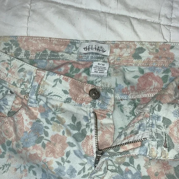 Delia floral skinny stretchy jeans size 9/10 - Picture 8 of 12